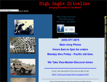 Tablet Screenshot of highangledriveline.com